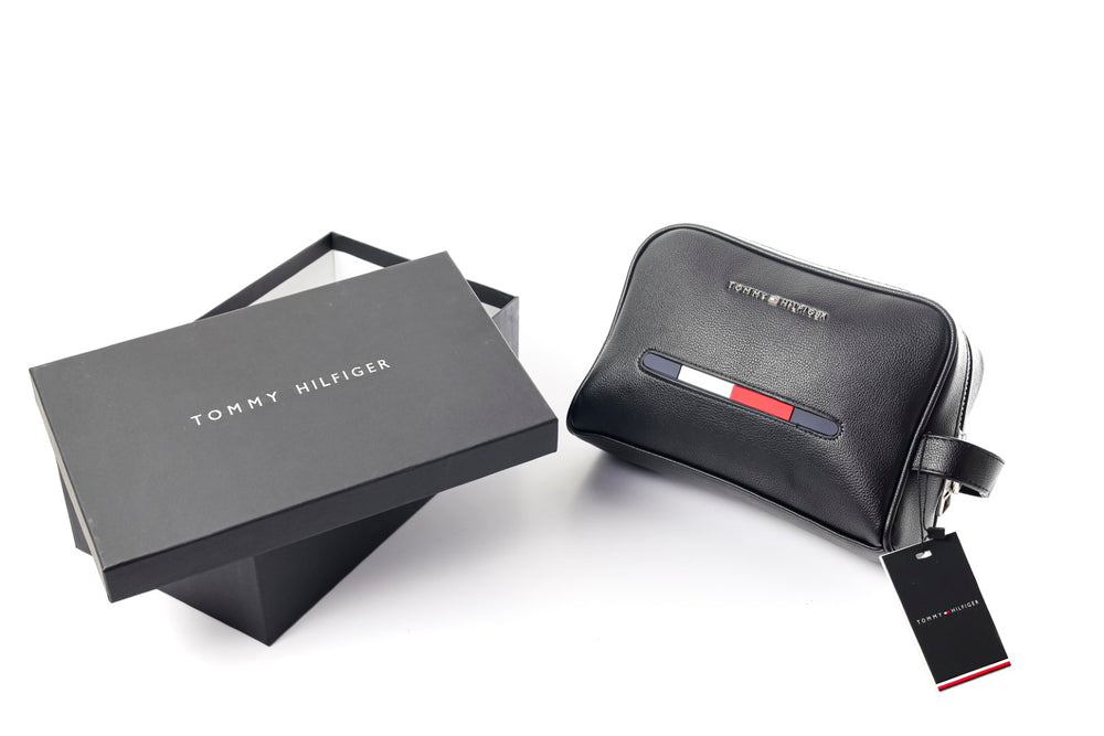 Black Tommy Hilfiger Leather Bag