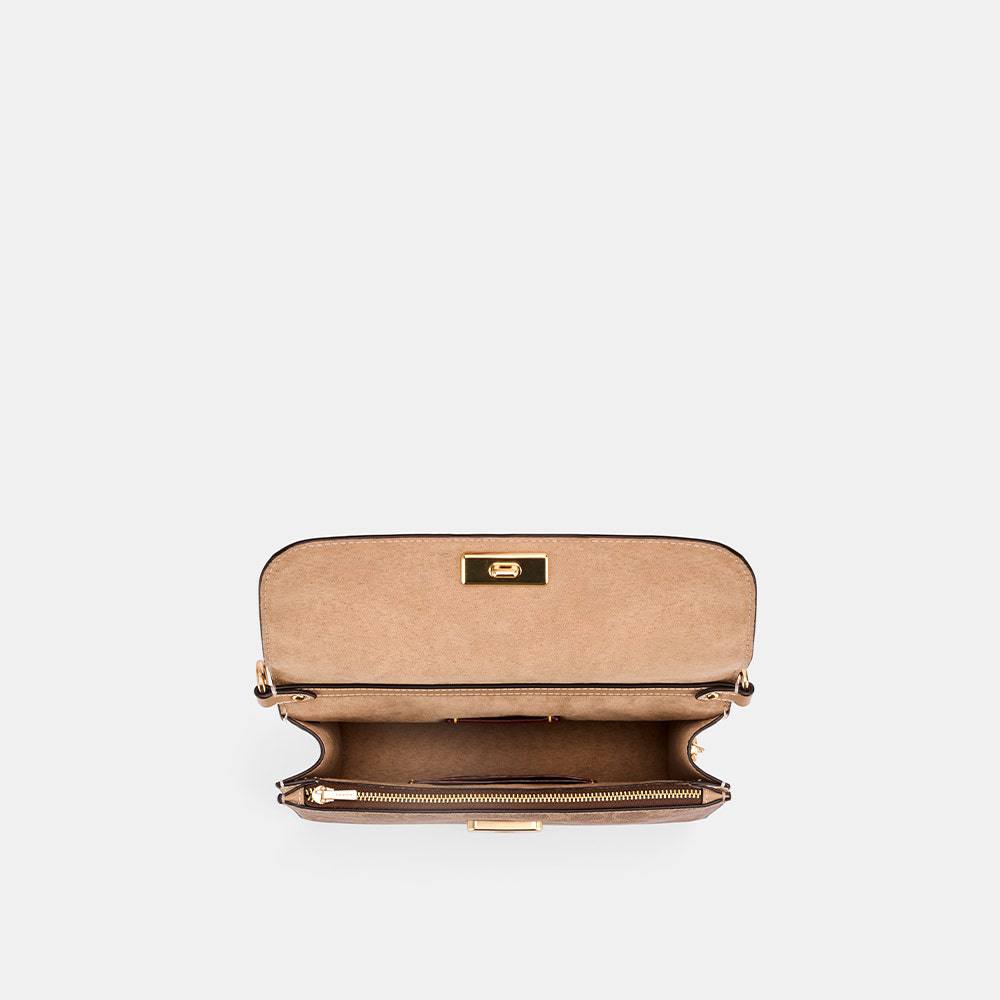 Coach Signature & Horse and Carriage Flap Bag - Timeless Elegance