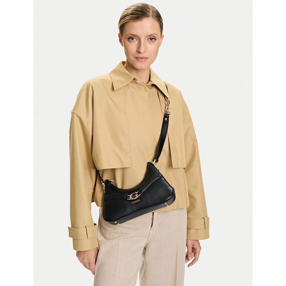 حقيبة كتف نسائية سوداء من Guess ، موديل Hwbg7993730