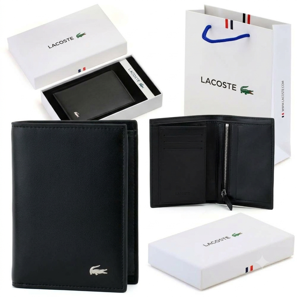 LC Black Leather Wallet For Men