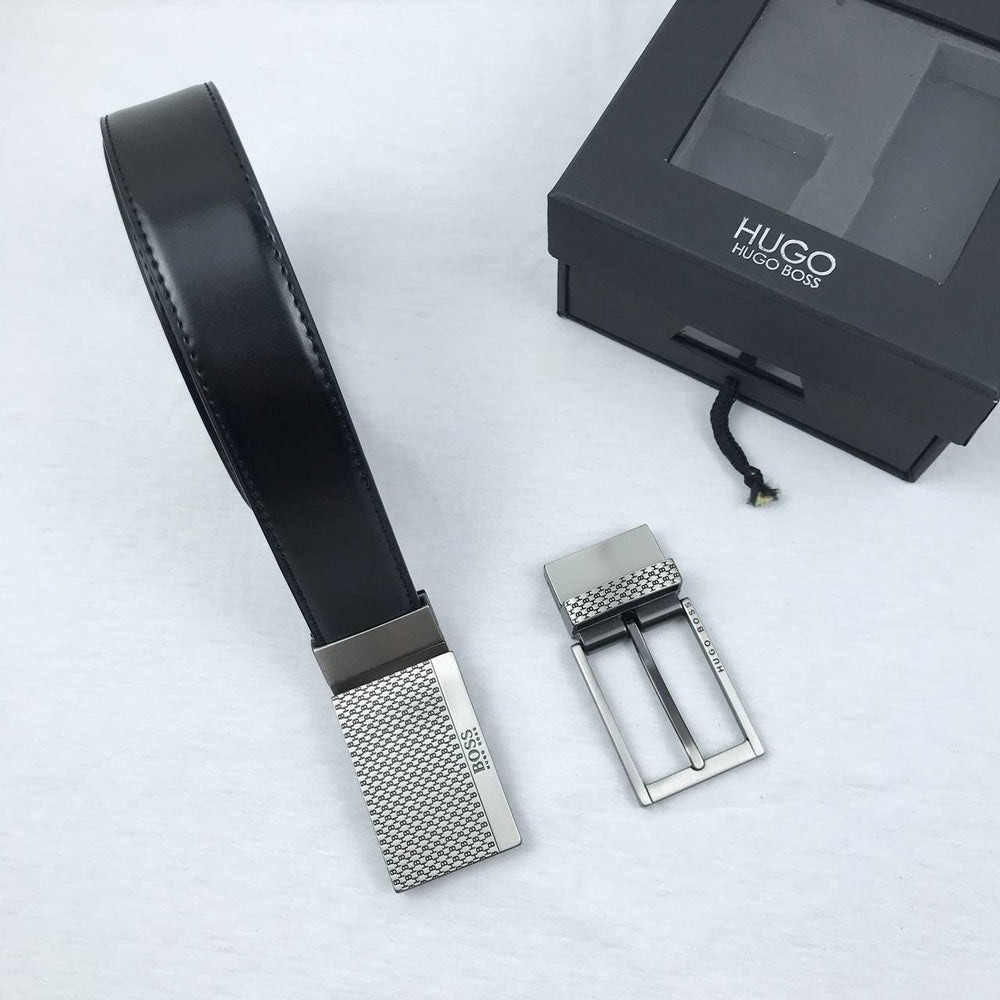 Hugo Boss Men’s Leather Belt Set