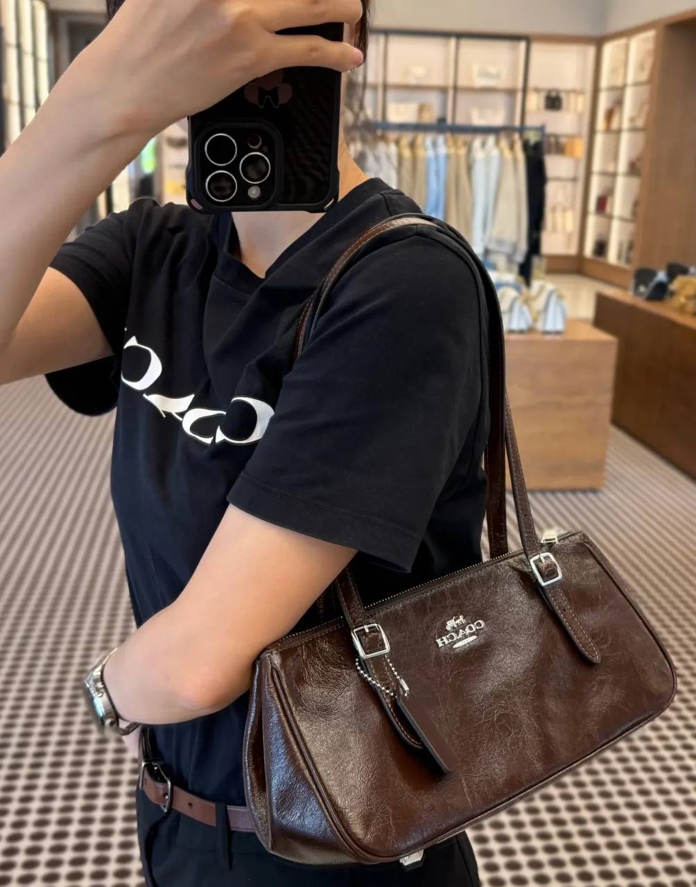 Coach Original Leather Shoulder Bag – Brow