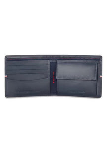 TH Navy Leather Wallet For Men