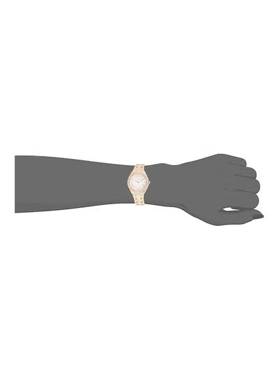 GUESS Ladies Watch GW0033L3 – Rose Gold Stainless Steel with Crystals, White Dial, Roman Numerals, 36mm Quartz Watch