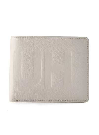 HUGO Men’s Embossed Logo Textured Wallet - Off-White