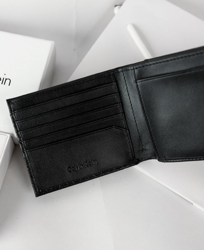 CK Black Leather Wallet For Men