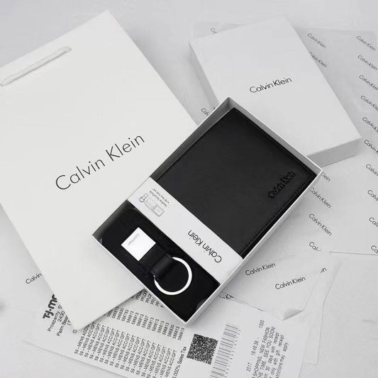 CK Wallet & Keychain Set For Men