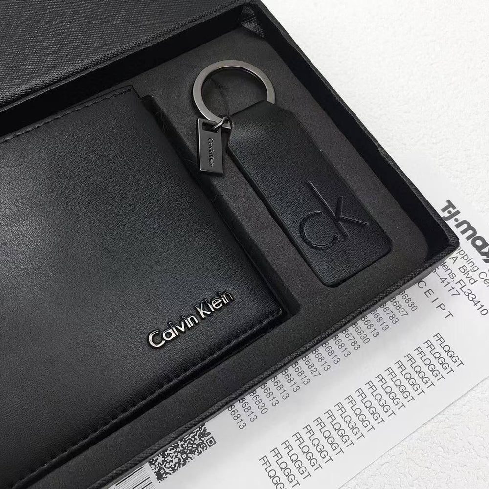 CK Wallet & Keychain Set For Men