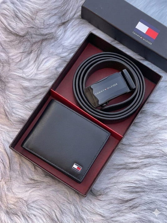 Tommy Hilfiger Belt & Wallet Box Set - Black