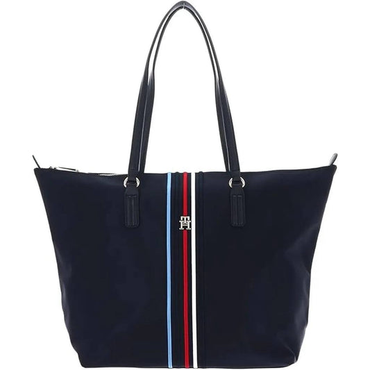حقيبة "تومي هيلفيغر" (Tommy Hilfiger) الكبيرة - تصميم Tote العصري (كحلي)