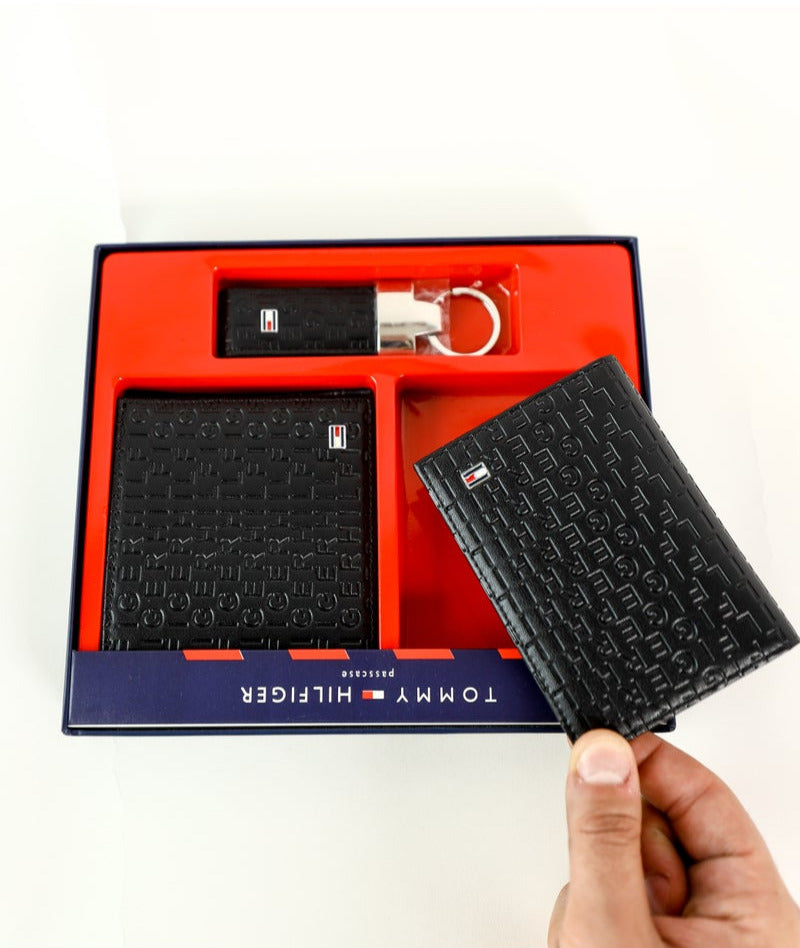 TH Wallet-Keychain-Card Holder Set For Men