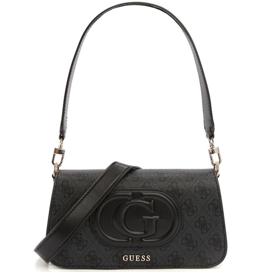 حقيبة كتف نسائية من جيس Guess باللون الأسود الفحمي Hwesg951320
