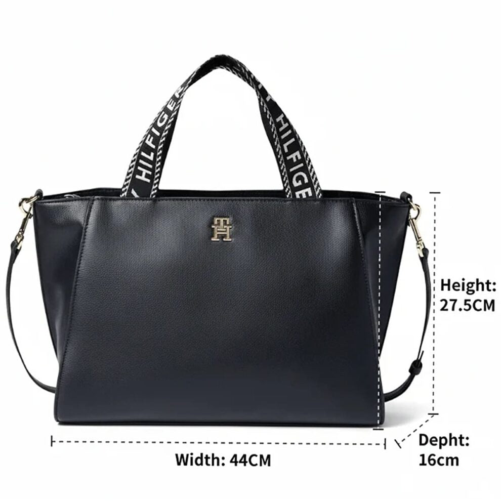 حقائب يد نسائية سوداء من تومي هيلفيغر Aw0Aw14469 Bds