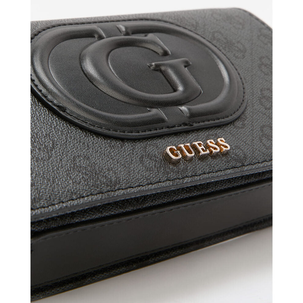 حقيبة كتف نسائية من جيس Guess باللون الأسود الفحمي Hwesg951320