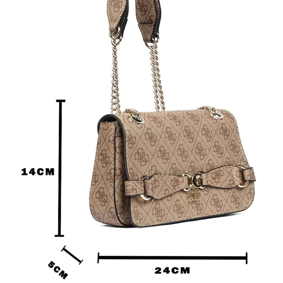 حقيبة كتف نسائية بيج من جيس Guess