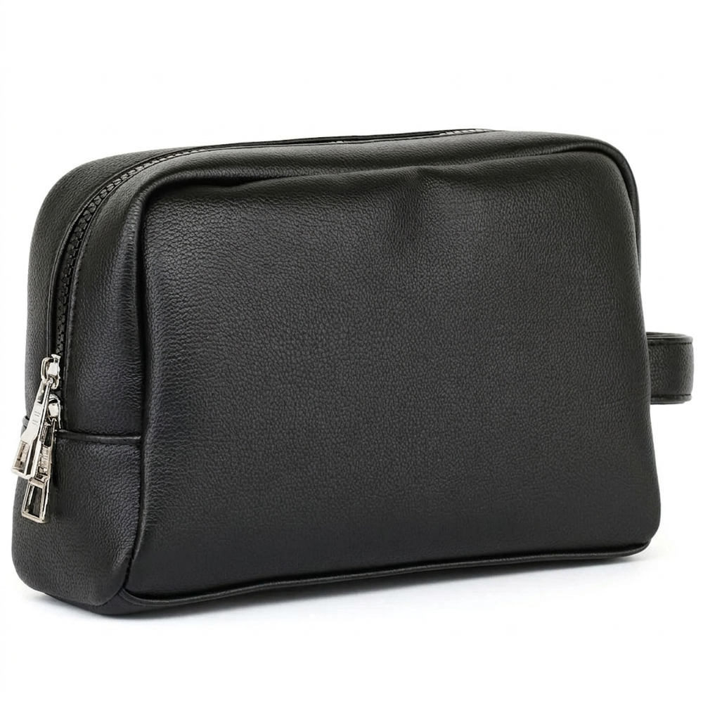 Tommy Hilfiger Black Leather Handbag For Men