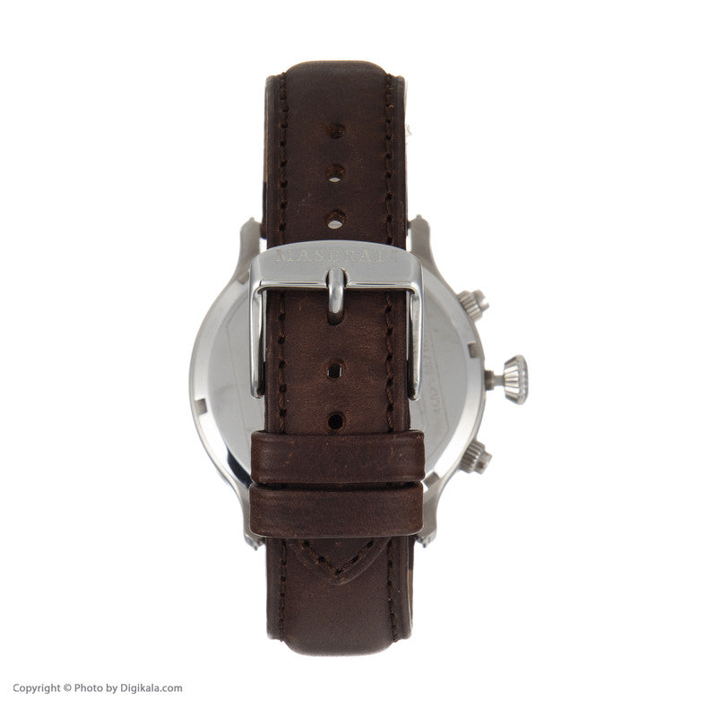Maserati Epoca Men’s Watch R8871618001 – Blue Dial with Brown Leather Strap