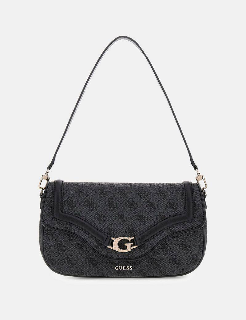 حقيبة كتف أنيقة من Guess - تصميم كلاسيكي عصري (أسود)
