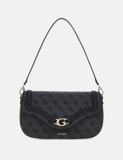 حقيبة كتف أنيقة من Guess - تصميم كلاسيكي عصري (أسود)