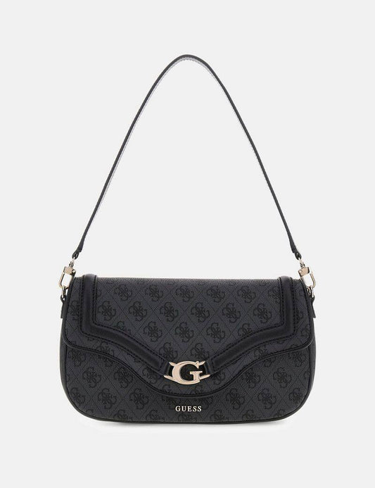 حقيبة كتف أنيقة من Guess - تصميم كلاسيكي عصري (أسود)