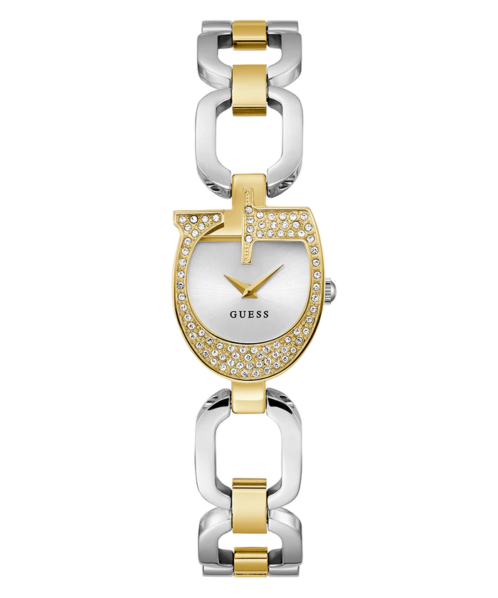 GUESS Women’s Watch – Model GW0683L6 | Two-Tone Gold & Silver G-Logo Design