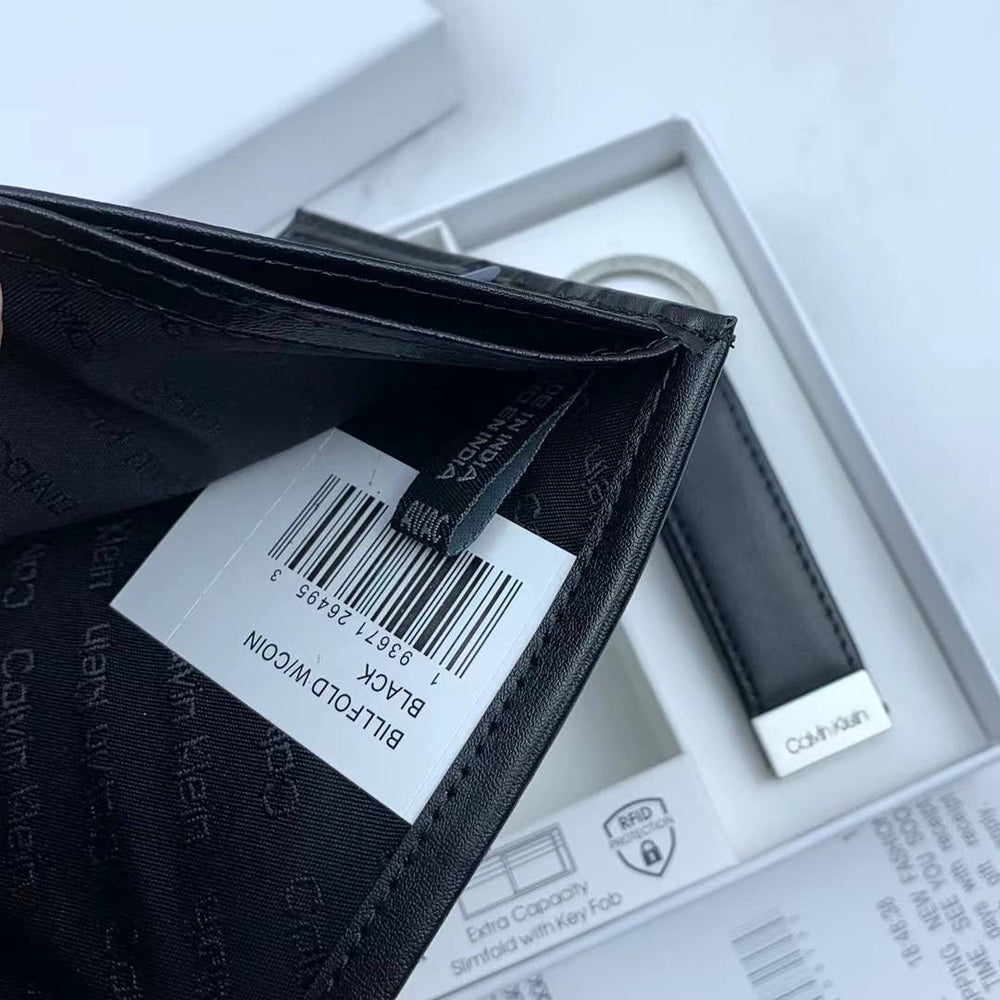 CK Wallet & Keychain Set For Men