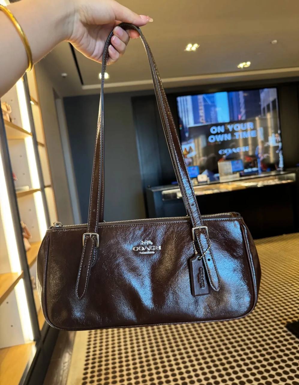 Coach Original Leather Shoulder Bag – Brow