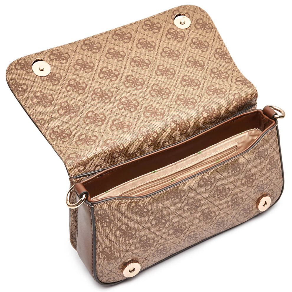 ٥حقيبة كتف نسائية من جيس Guess بلون بني لاتيه ، موديل Hwesg951320