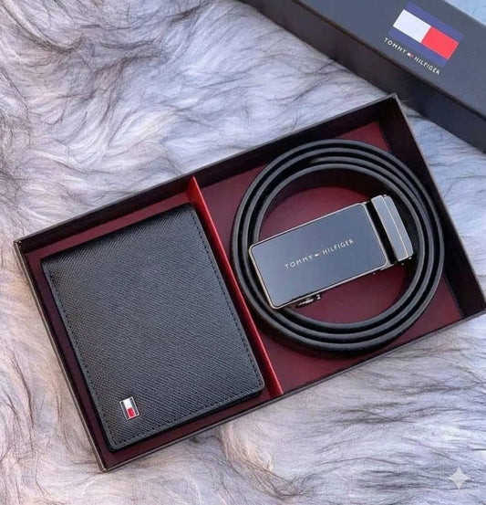 Tommy Hilfiger Belt & Wallet Box Set - Black