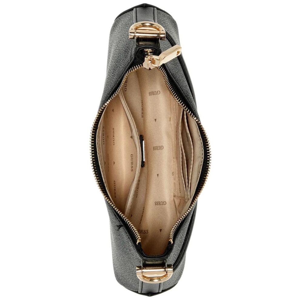 حقيبة كتف نسائية من جيس Guess باللون الأسود الفحمي Hwsg7993730 Clo