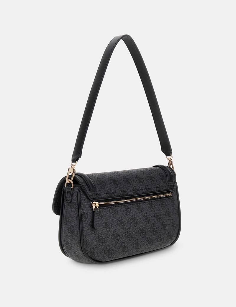 حقيبة كتف أنيقة من Guess - تصميم كلاسيكي عصري (أسود)