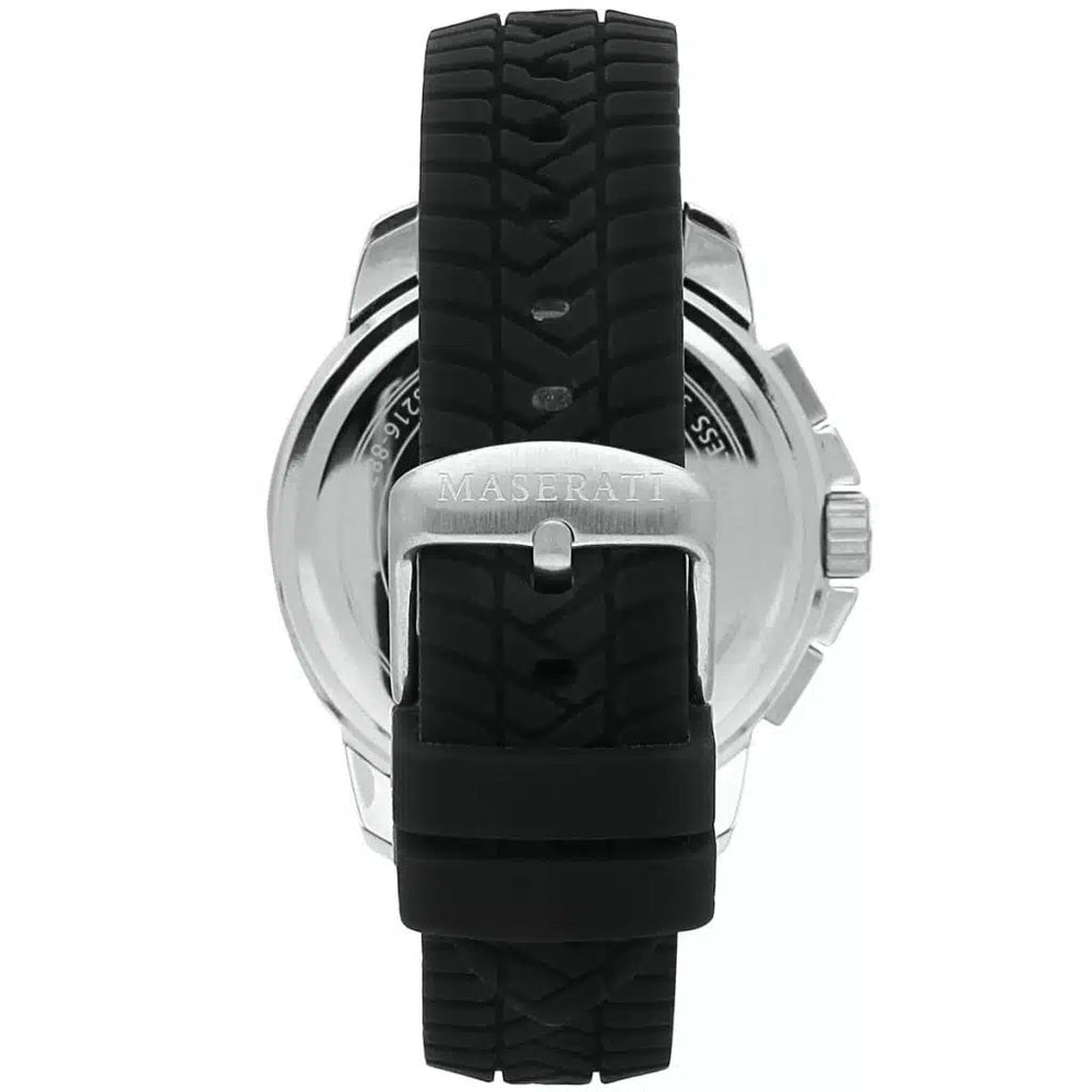 Maserati Maserati Successo Men’s Watch R8871621014 – Black Dial with Rubber Strap