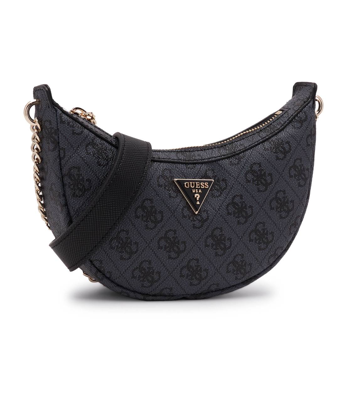 Guess Mini Crescent Bag – Black Monogram