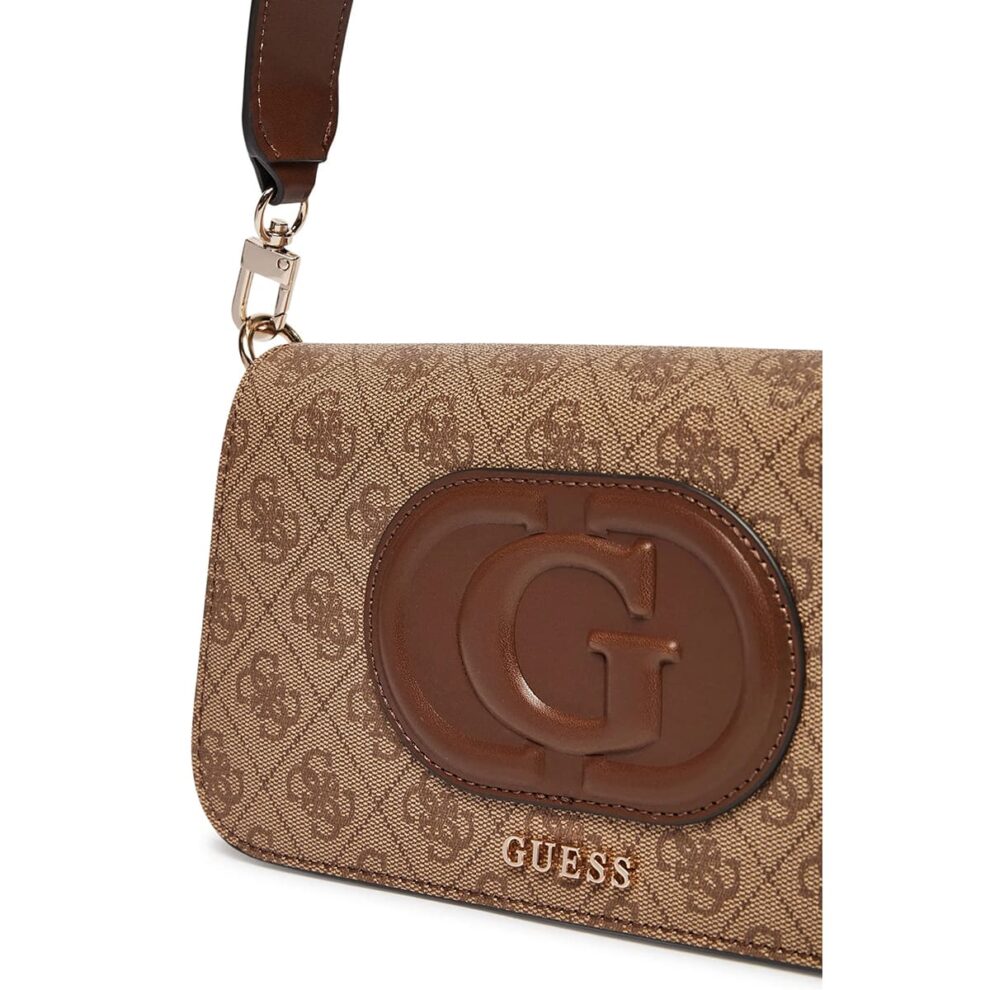 ٥حقيبة كتف نسائية من جيس Guess بلون بني لاتيه ، موديل Hwesg951320