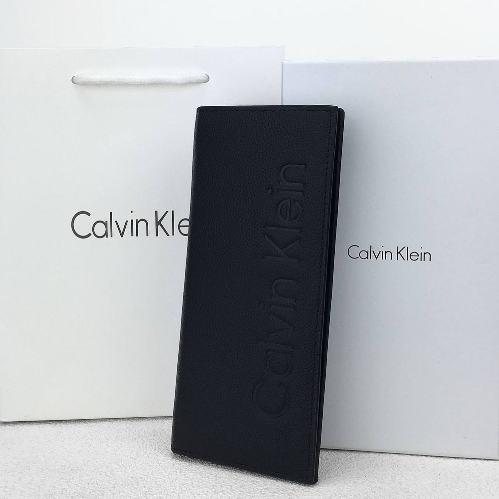 Calvin Klein Unisex Embossed Logo Around Long Wallet