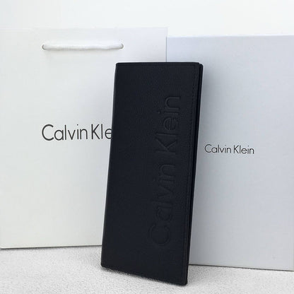 Calvin Klein Unisex Embossed Logo Around Long Wallet
