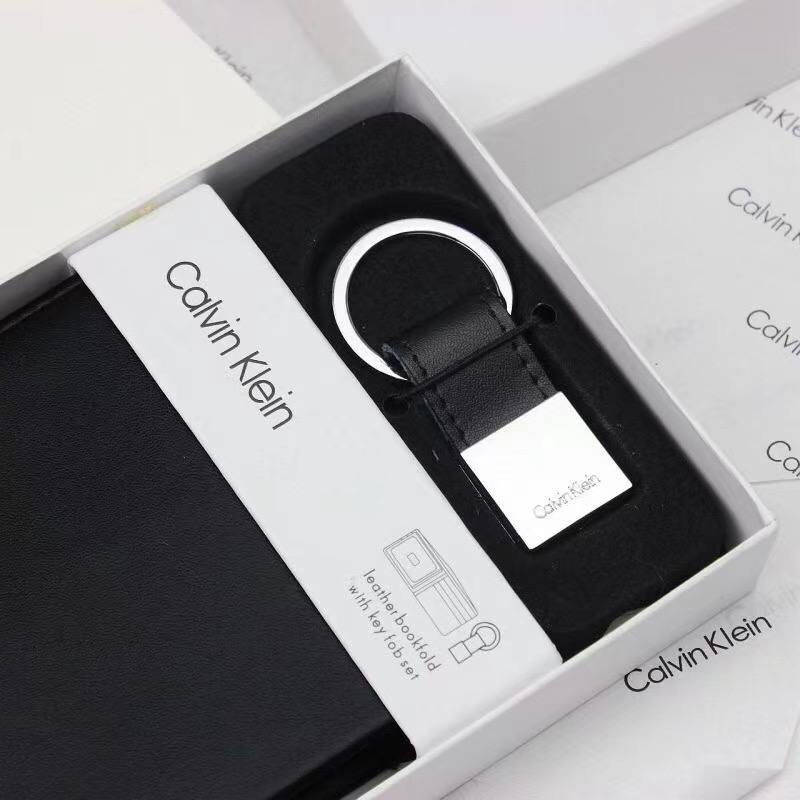 CK Wallet & Keychain Set For Men