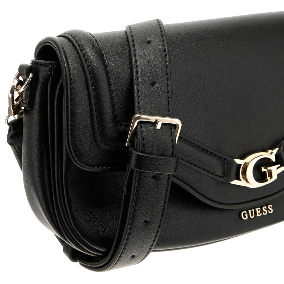 حقيبة يد نسائية سوداء من Guess ، حقيبة كتف Hwbg7993200