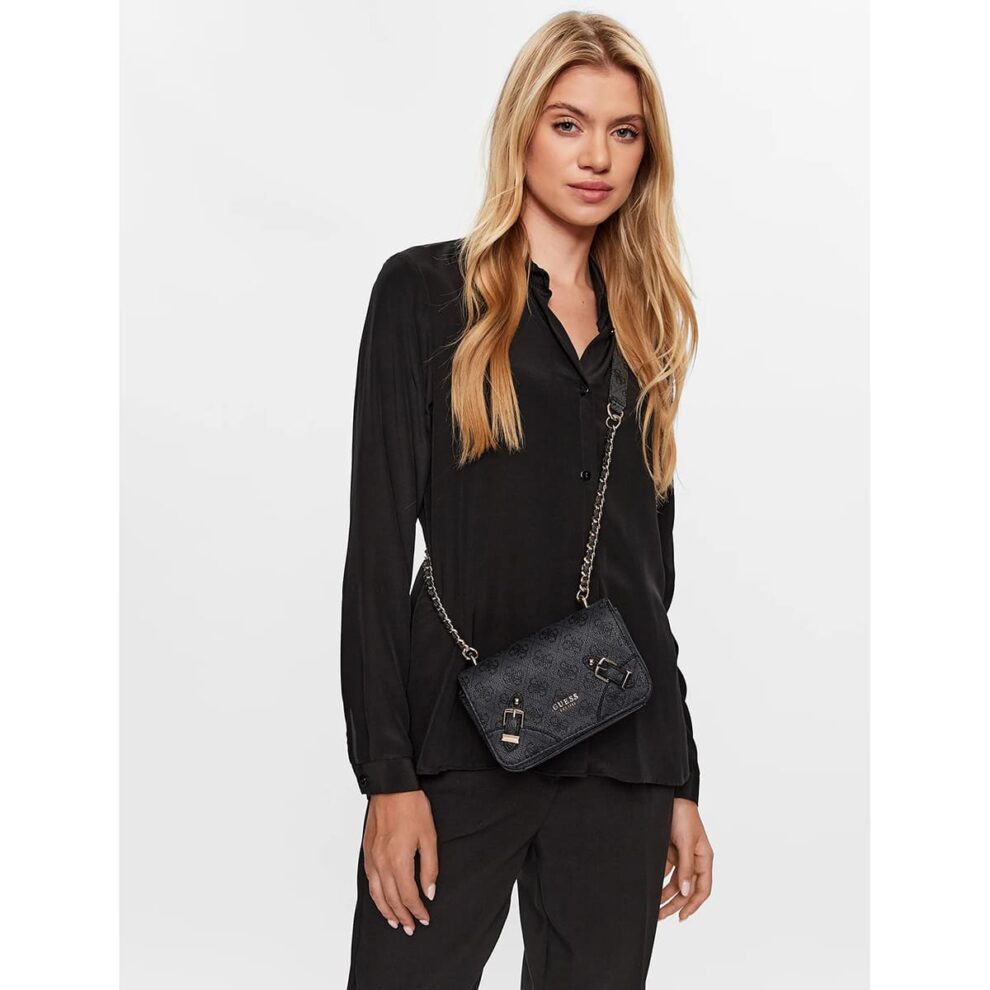 حقيبة كروسبودي نسائية من جيس Guess ، لون أسود فحمي ، موديل Hwsg87 44780