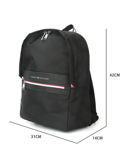 Tommy Hilfiger Men’s Black Backpack TC980CB0 – Premium Everyday & Laptop Bag