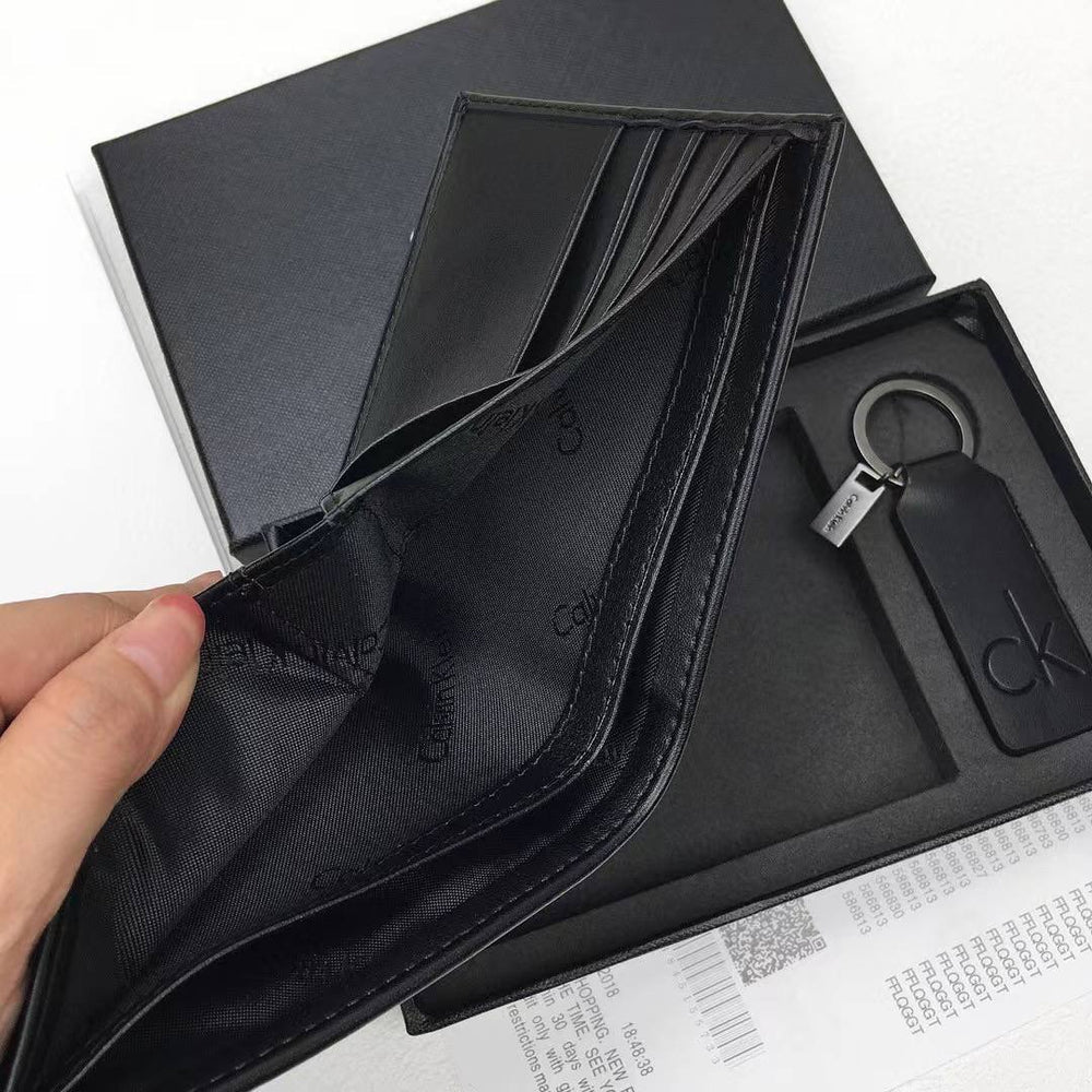 CK Wallet & Keychain Set For Men