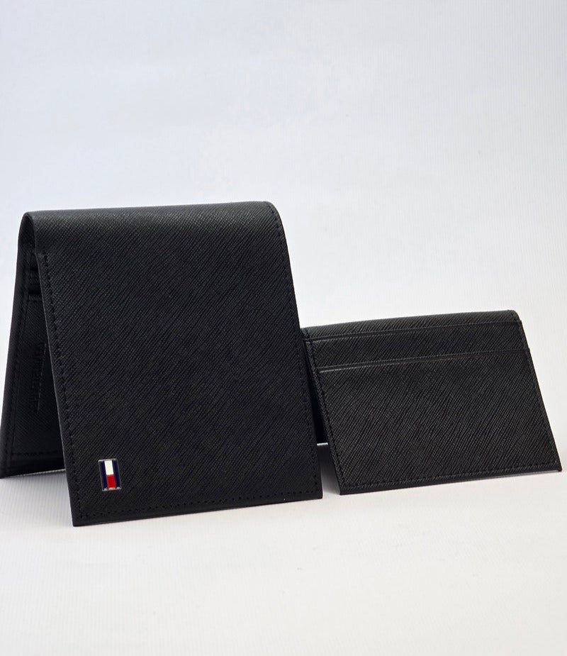 TH Black Wallet For Men