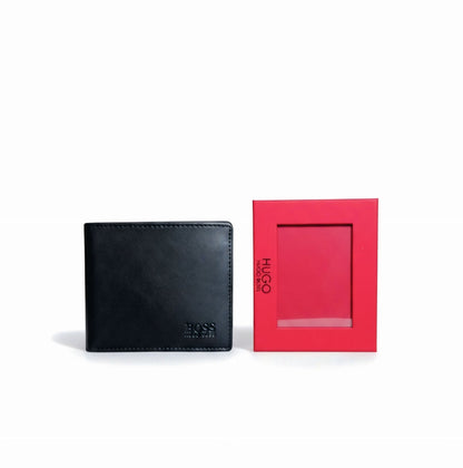 Boss Black Leather Wallet For Men