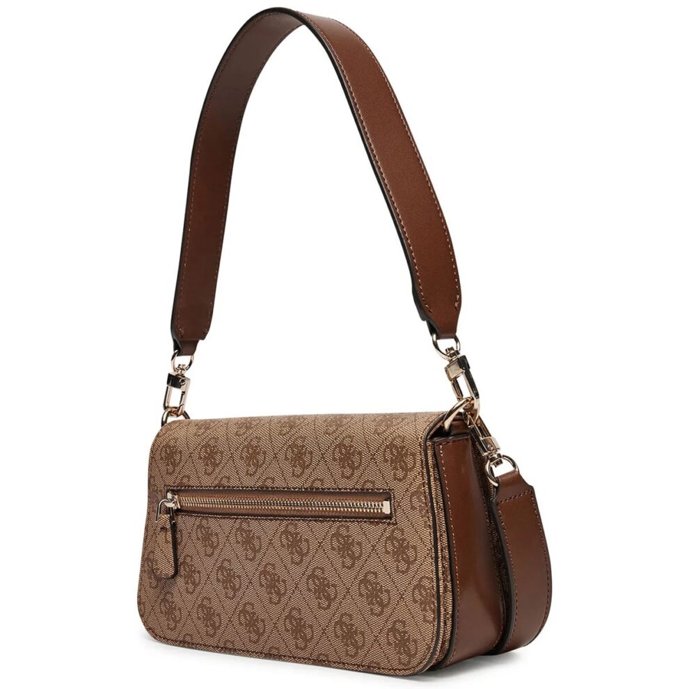 ٥حقيبة كتف نسائية من جيس Guess بلون بني لاتيه ، موديل Hwesg951320