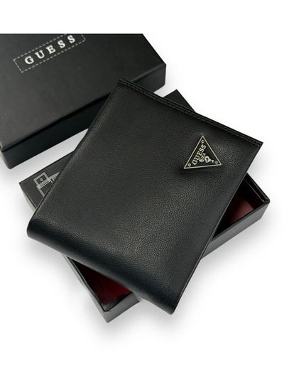 GUESS Men's Classic Leather Bifold Wallet with Coin Pocket