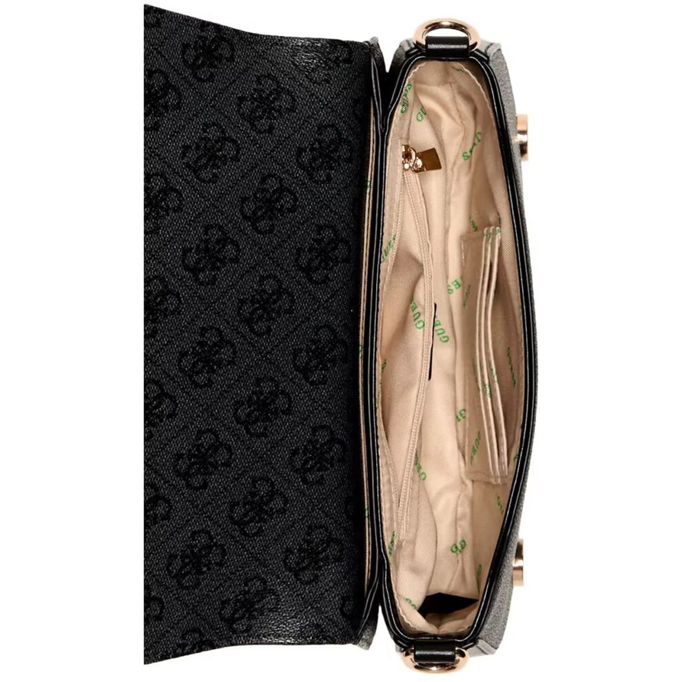 حقيبة كتف نسائية من جيس Guess باللون الأسود الفحمي Hwesg951320