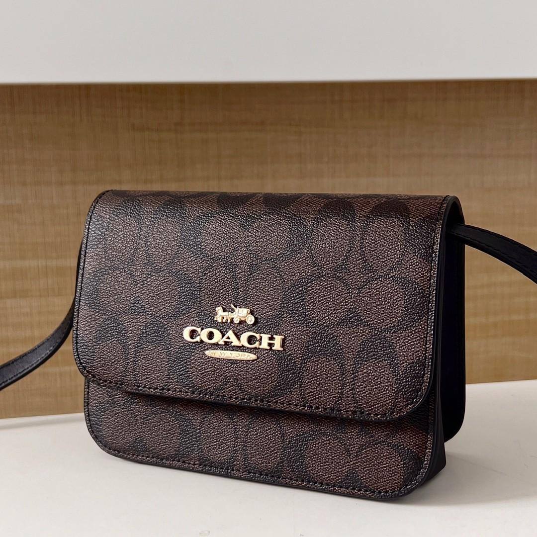 Coach Classic Signature Flap Bag - Iconic Elegance