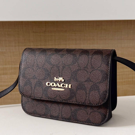 Coach Classic Signature Flap Bag - Iconic Elegance