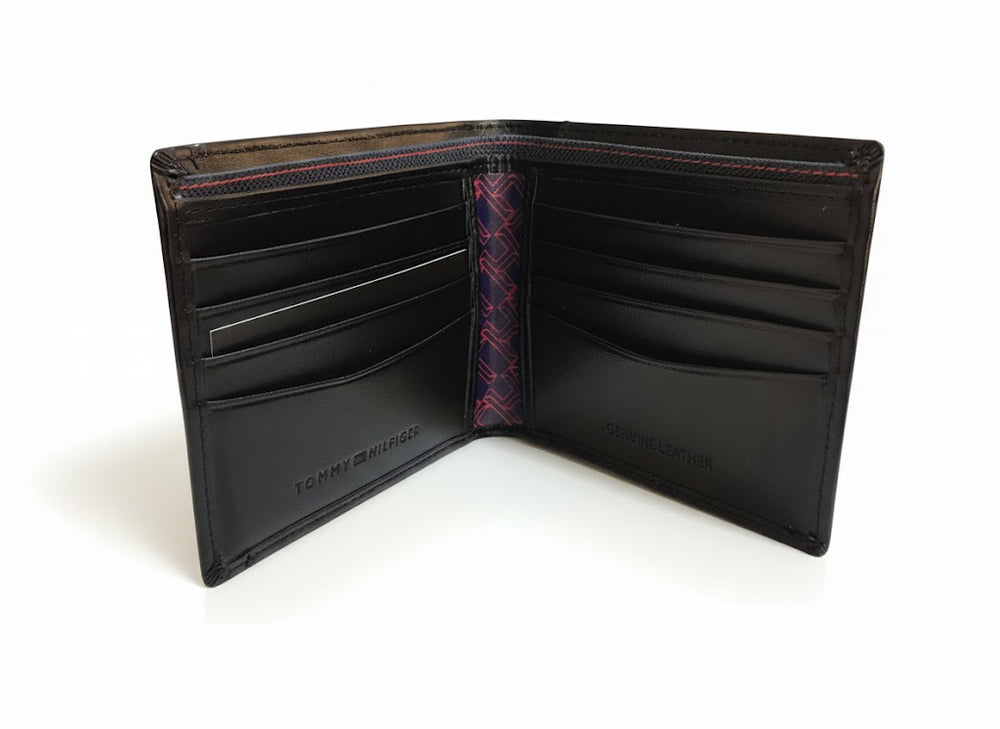 Tommy Hilfiger Men’s Leather Wallet | Black