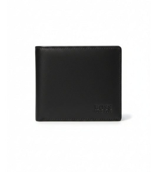 Boss Black Leather Wallet For Men